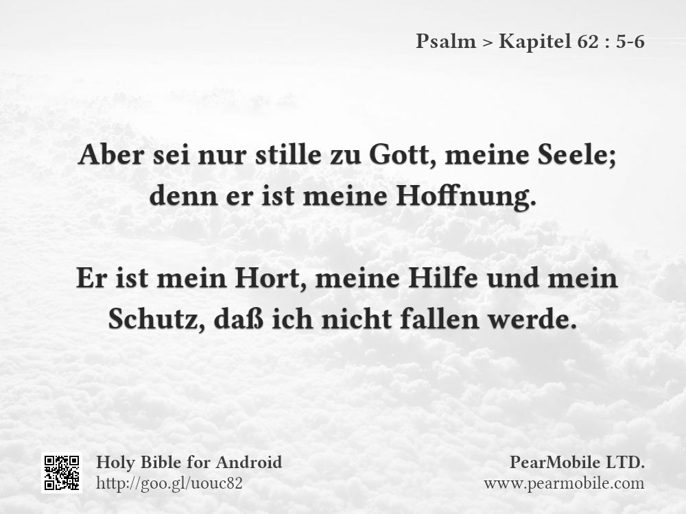Psalm, Kapitel 62:5-6